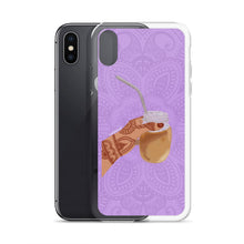 Load image into Gallery viewer, Iced Coffee Mendhi Hands Phone Case: iPhone