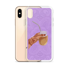 Load image into Gallery viewer, Iced Coffee Mendhi Hands Phone Case: iPhone