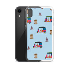 Load image into Gallery viewer, Auto, Earrings, and Chai Blue Phone Case: iPhone