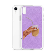 Load image into Gallery viewer, Iced Coffee Mendhi Hands Phone Case: iPhone
