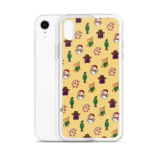 Load image into Gallery viewer, Desi Christmas Elements Yellow iPhone Case