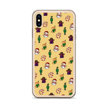 Load image into Gallery viewer, Desi Christmas Elements Yellow iPhone Case