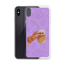 Load image into Gallery viewer, Iced Coffee Mendhi Hands Phone Case: iPhone