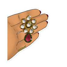 Load image into Gallery viewer, Kundan Earring Sticker