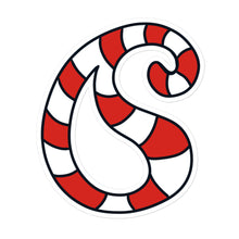 Load image into Gallery viewer, Candy Cane Paisley Stickers