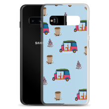 Load image into Gallery viewer, Auto, Earrings, and Chai Blue Phone Case: Samsung
