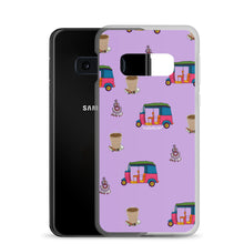 Load image into Gallery viewer, Auto, Earrings, and Chai Purple Phone Case: Samsung