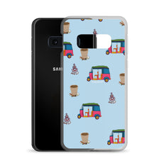 Load image into Gallery viewer, Auto, Earrings, and Chai Blue Phone Case: Samsung