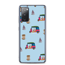 Load image into Gallery viewer, Auto, Earrings, and Chai Blue Phone Case: Samsung