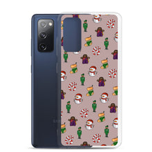 Load image into Gallery viewer, Desi Christmas Elements Gray Samsung Case
