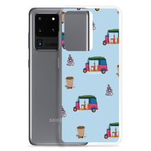 Load image into Gallery viewer, Auto, Earrings, and Chai Blue Phone Case: Samsung