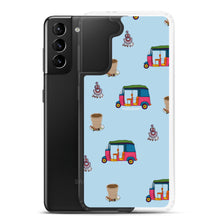 Load image into Gallery viewer, Auto, Earrings, and Chai Blue Phone Case: Samsung