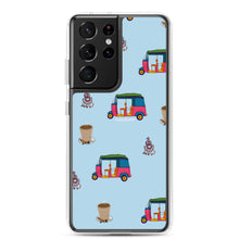 Load image into Gallery viewer, Auto, Earrings, and Chai Blue Phone Case: Samsung