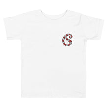 Load image into Gallery viewer, Toddler Embroidered Candy Cane Paisley T-shirt