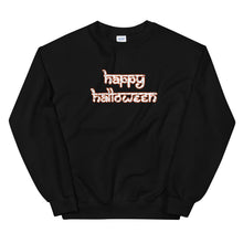 Load image into Gallery viewer, Happy Halloween Desi White Letters Sweatshirt