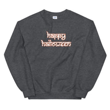 Load image into Gallery viewer, Happy Halloween Desi White Letters Sweatshirt