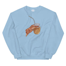 Load image into Gallery viewer, Iced Coffee Mendhi Hands Sweatshirt