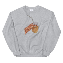 Load image into Gallery viewer, Iced Coffee Mendhi Hands Sweatshirt