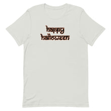 Load image into Gallery viewer, Happy Halloween Desi Black Letters T-Shirt