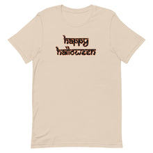 Load image into Gallery viewer, Happy Halloween Desi Black Letters T-Shirt