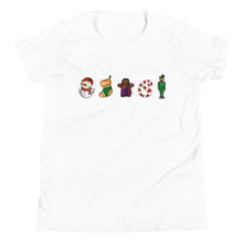 Load image into Gallery viewer, Youth Desi Christmas Elements T-Shirt