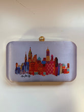 Load image into Gallery viewer, NYC Fabric Skyline Clutch- blue
