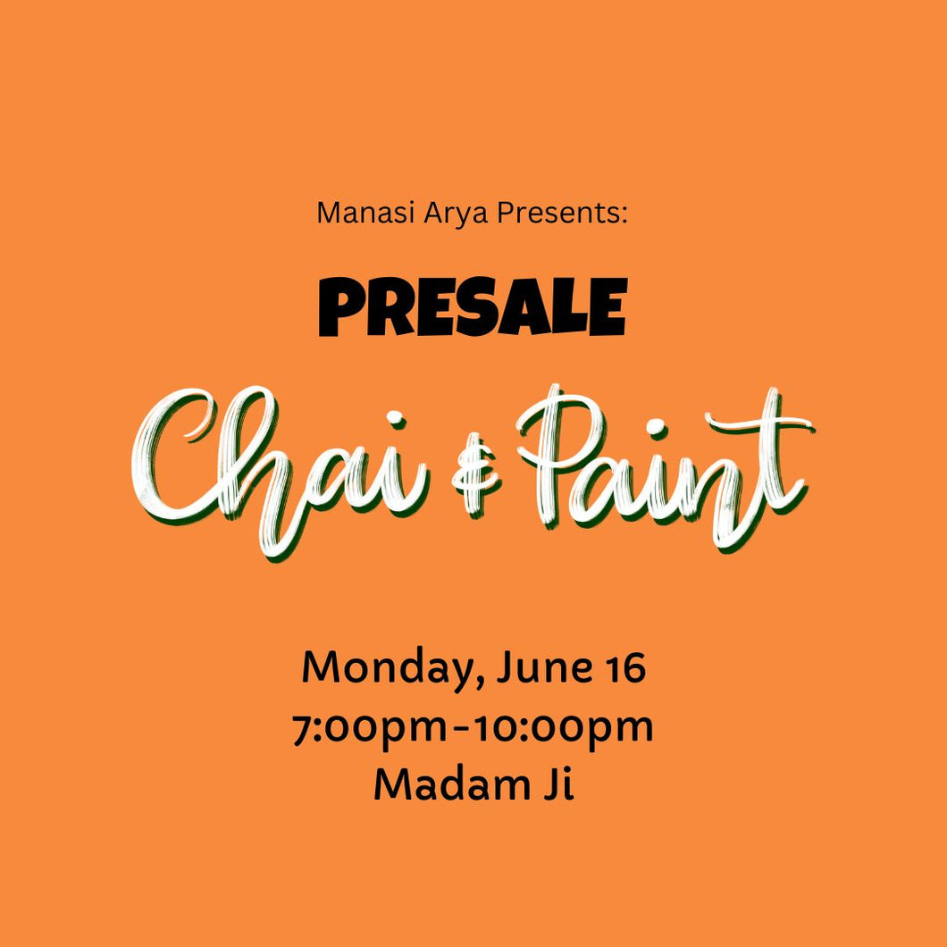 PRESALE Chai and Paint: June 16 NYC