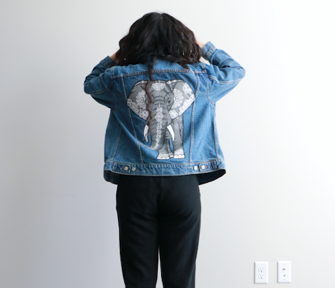 Elephant Denim Jacket