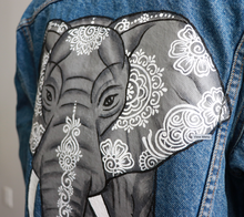 Load image into Gallery viewer, Elephant Denim Jacket
