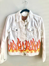Load image into Gallery viewer, Mendhi Fire Denim Jacket
