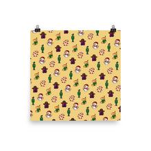 Load image into Gallery viewer, Desi Christmas Elements Yellow Print
