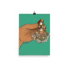 Load image into Gallery viewer, Large Desi Gold Earring Print
