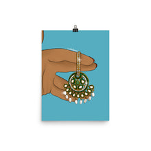 Load image into Gallery viewer, Hanging Desi Earring Print
