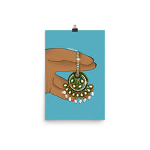 Load image into Gallery viewer, Hanging Desi Earring Print
