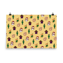 Load image into Gallery viewer, Desi Christmas Elements Yellow Print
