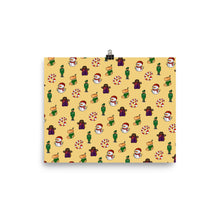 Load image into Gallery viewer, Desi Christmas Elements Yellow Print

