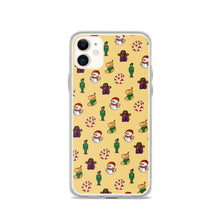 Load image into Gallery viewer, Desi Christmas Elements Yellow iPhone Case
