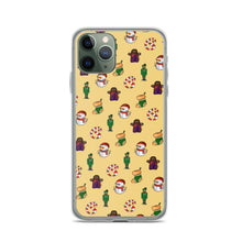 Load image into Gallery viewer, Desi Christmas Elements Yellow iPhone Case
