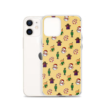Load image into Gallery viewer, Desi Christmas Elements Yellow iPhone Case
