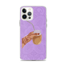 Load image into Gallery viewer, Iced Coffee Mendhi Hands Phone Case: iPhone
