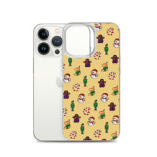 Load image into Gallery viewer, Desi Christmas Elements Yellow iPhone Case
