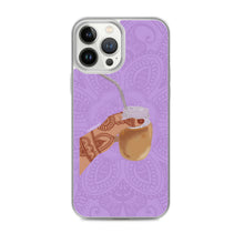 Load image into Gallery viewer, Iced Coffee Mendhi Hands Phone Case: iPhone
