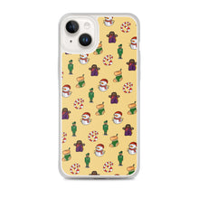 Load image into Gallery viewer, Desi Christmas Elements Yellow iPhone Case
