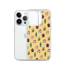 Load image into Gallery viewer, Desi Christmas Elements Yellow iPhone Case

