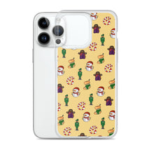 Load image into Gallery viewer, Desi Christmas Elements Yellow iPhone Case
