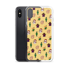 Load image into Gallery viewer, Desi Christmas Elements Yellow iPhone Case
