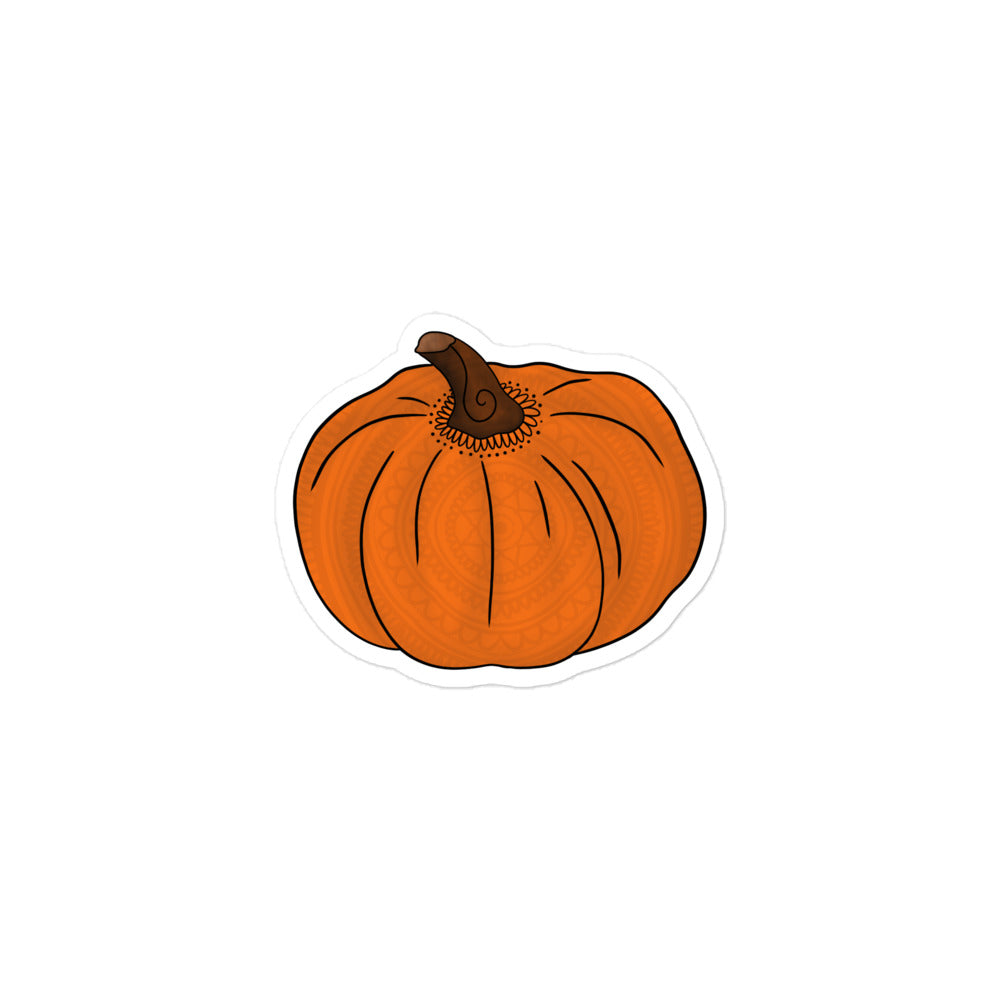 Mandala Pumpkin Sticker
