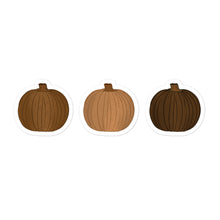 Load image into Gallery viewer, Shades of Brown Pumpkin Stickers
