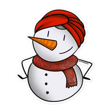 Load image into Gallery viewer, Desi Snowman Sticker
