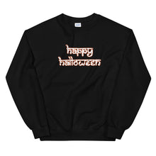 Load image into Gallery viewer, Happy Halloween Desi White Letters Sweatshirt
